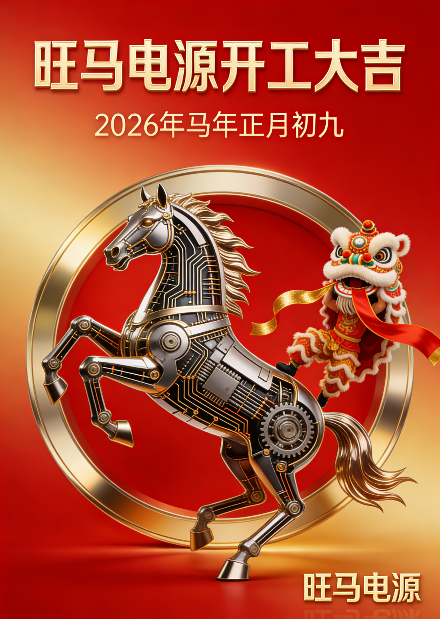 旺马开关电源 2026马年开工通知