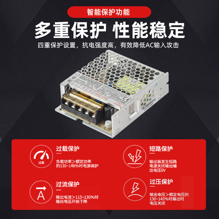 24V工控开关电源：工业自动化的动力核心，稳定运行的基石